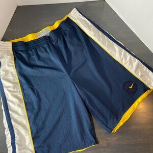 Nike Reversible Basketball Shorts Men’s Navy Yellow Drawstring